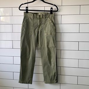 Lucky Brand Olive green cargo pants with side stripe